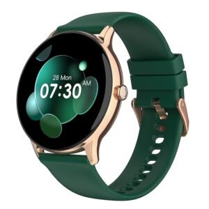 Noise Twist Go Smart Watch 1.39" Display, TruSyncᵀᴹ BT Calling, Glossy Metal Finish, 150+ Watch Faces, IP68, Sleep Tracking, 100+ Sports Modes, Smart Watch for Men and Women (Forest Green)