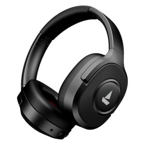 Boat (2025 Launch) Rockerz Plus 550 ANC, (~40dB) Hybrid ANC, 80Hrs Playback, 40ms Low Latency Beast Mode, 40mm Drivers, BT v5.4, Bluetooth Headphones, Wireless Headphone with Mic (Cosmic Black)