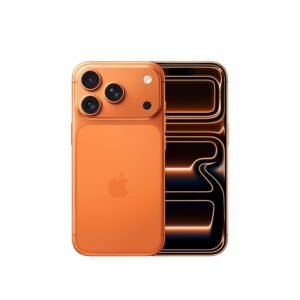 iPhone 17 Pro 256 GB: 15.93 cm (6.3″) Display with Promotion up to 120Hz, A19 Pro Chip, Breakthrough Battery Life, Pro Fusion Camera System with Center Stage Front Camera; Cosmic Orange