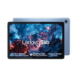 Lenovo Tab| 10.1 Inch Display| Wi-Fi Only| 4 GB RAM + 64 GB ROM (Expandable up to 1 TB)| Metal Body| Dual Speakers with Dolby Atmos| Android 14| Color: Polar Blue