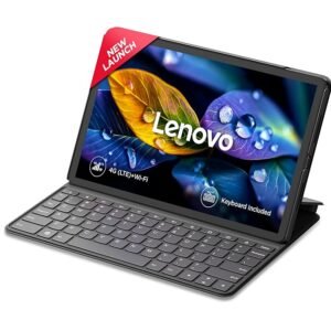 Lenovo Tab K11 with Keyboard| 4G (LTE) + Wi-Fi | 8 GB RAM, 128 GB ROM (Expandable Upto 1 TB)| 11 Inch Screen, 90 Hz Refresh| Quad Speaker with Dolby Atmos| 13 MP Rear Cam with Flash|Luna Grey
