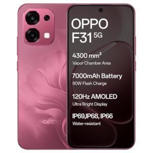 Oppo F31 5G (Bloom Red, 8GB RAM, 256GB Storage)