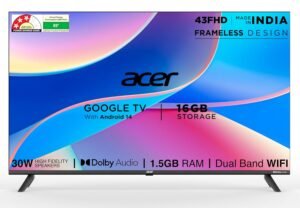 acer 109 cm (43 inches) I Pro Series Full HD Smart LED Google TV AR43FDIGU2841AT (Black)