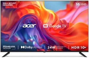 acer 139 cm (55 inches) G Series 4K Ultra HD Smart LED Google TV AR55GT2851UDFL (Black) Visit the acer Store